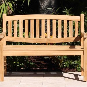 48in Java Oval Bench Front