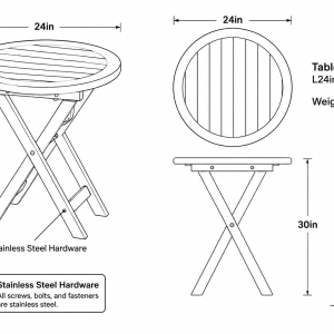 Bistro Table Dimensions