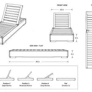 Block Lounger Dimensions