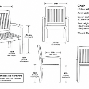 Pacific Armchair Dimensions