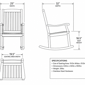 Rocking Chair dimensions